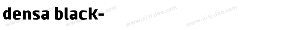 densa black字体转换